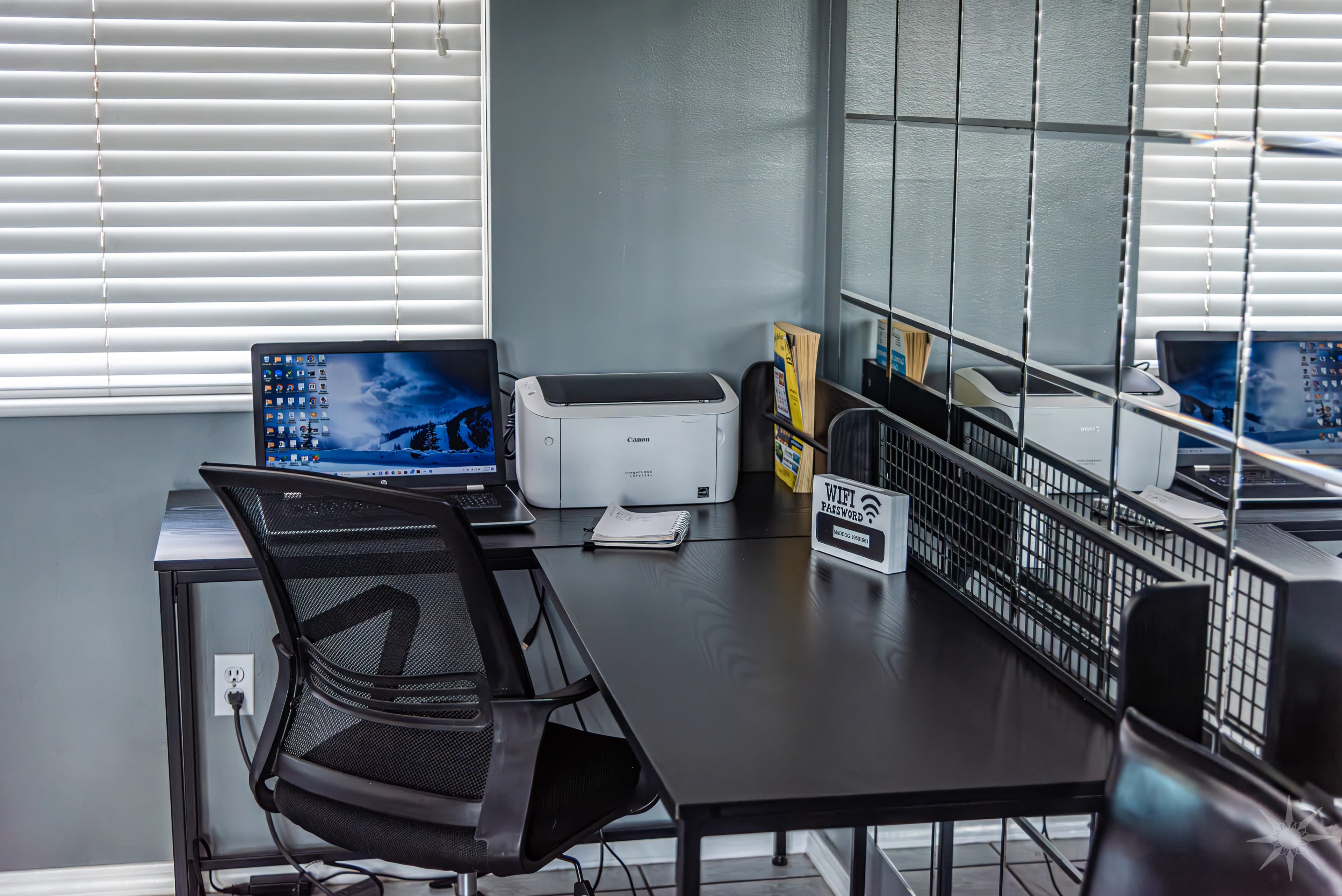 Quaint work office at hidden retreat in Sandy Utah